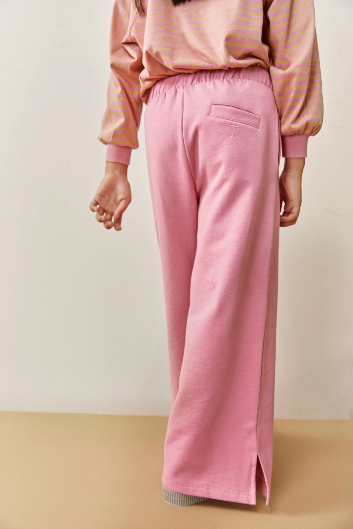 Straight Pants With Slit | Bubblegum