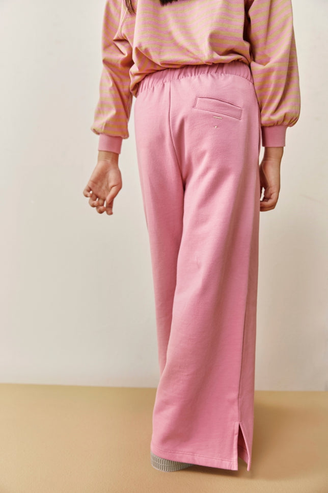 Straight Pants With Slit | Bubblegum