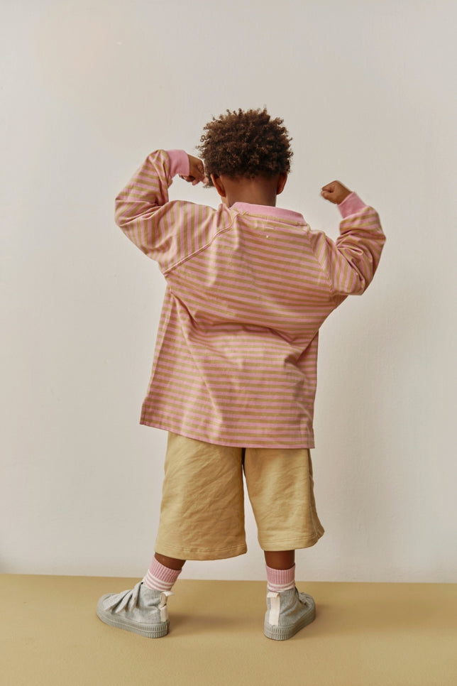Oversized L/S Tee | Bubblegum - Cookie