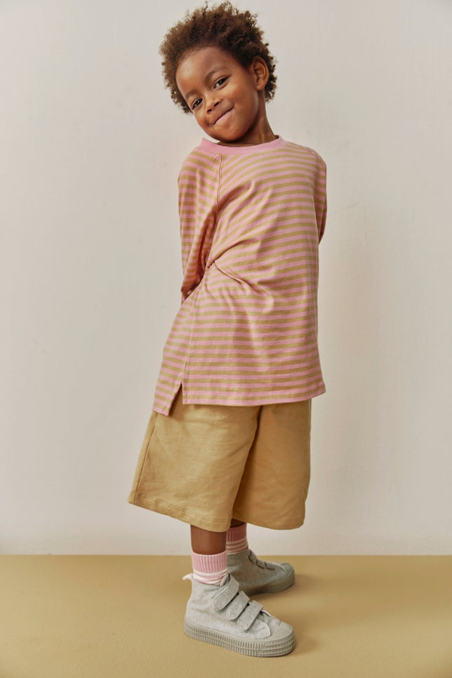 Oversized L/S Tee | Bubblegum - Cookie