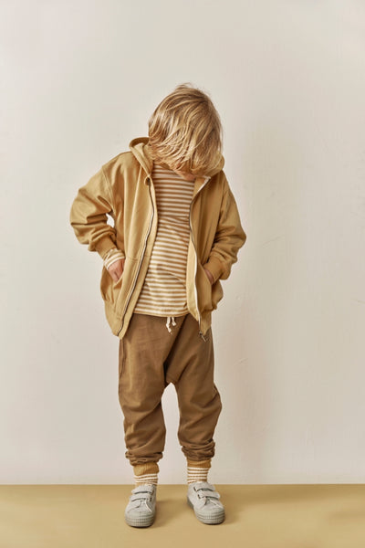 Hooded Cardigan with Zip | Cookie