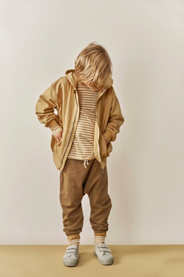 Hooded Cardigan with Zip | Cookie