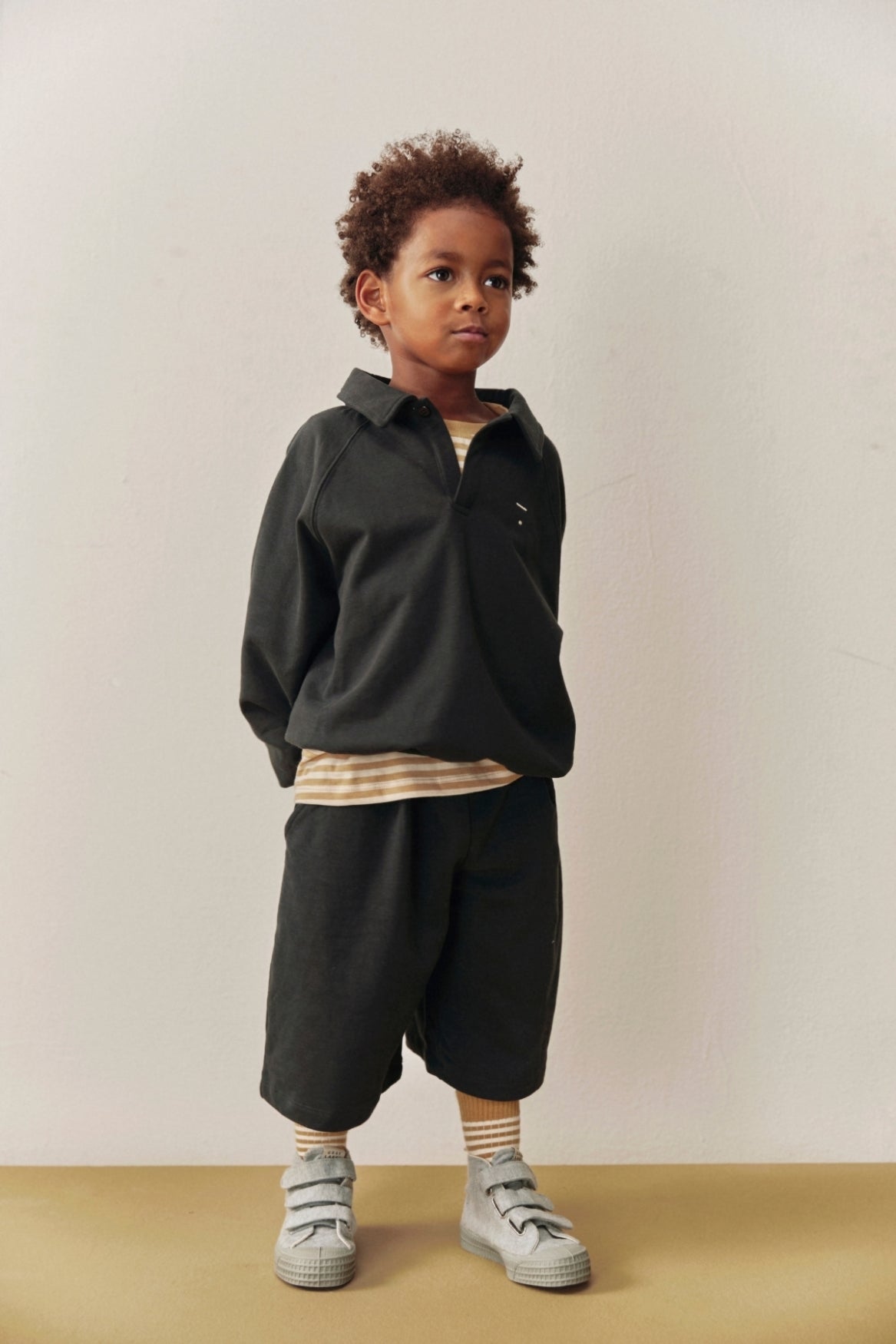 Polo Sweatshirt | Pirate Black