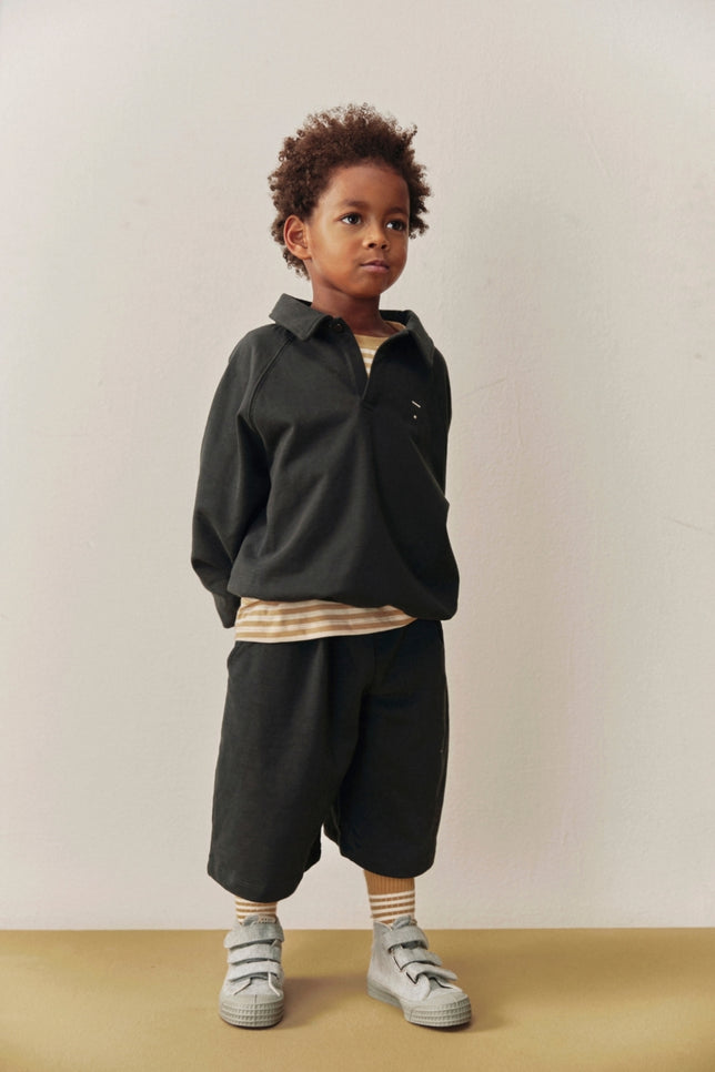 Polo Sweatshirt | Pirate Black
