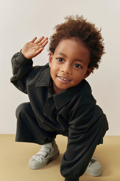 Polo Sweatshirt | Pirate Black