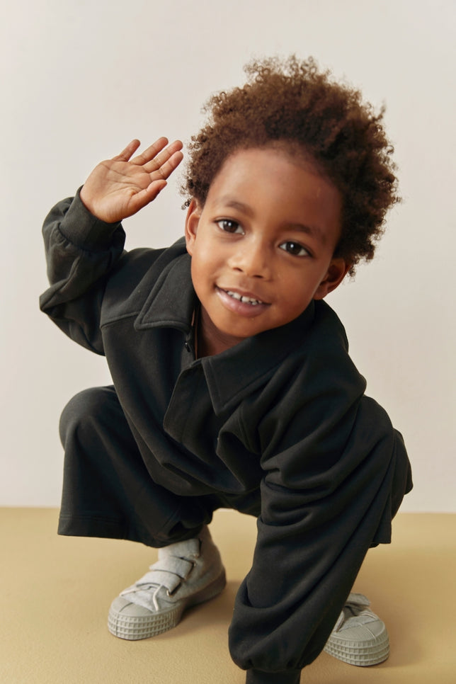 Polo Sweatshirt | Pirate Black