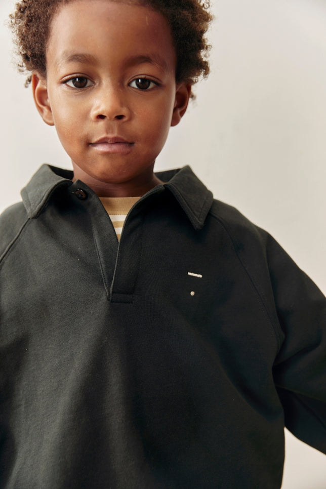 Polo Sweatshirt | Pirate Black