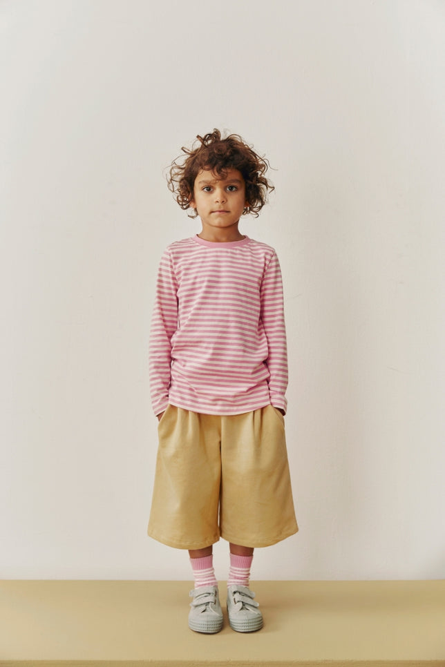L/S Tee | Bubblegum - Cream