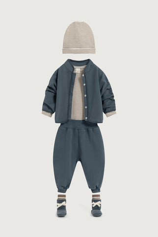 Baby Loose-fit Pants | Blue Grey