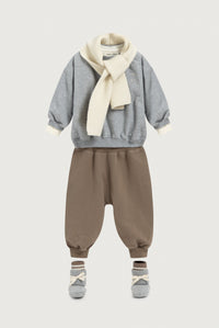 Baby Oversized Trui | Grey Melange