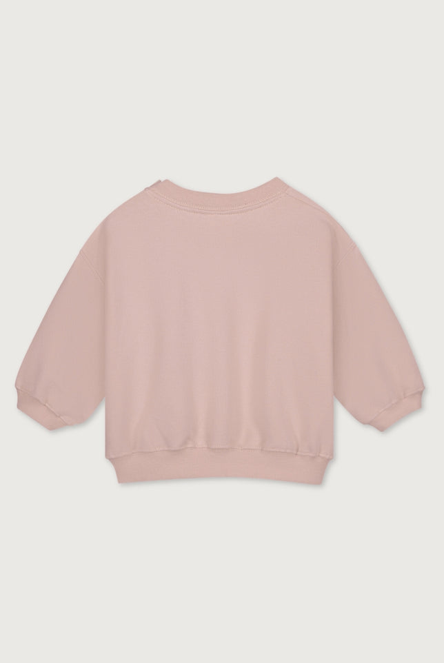 Baby Dropped-Shoulder-Pulli | Faded Pink