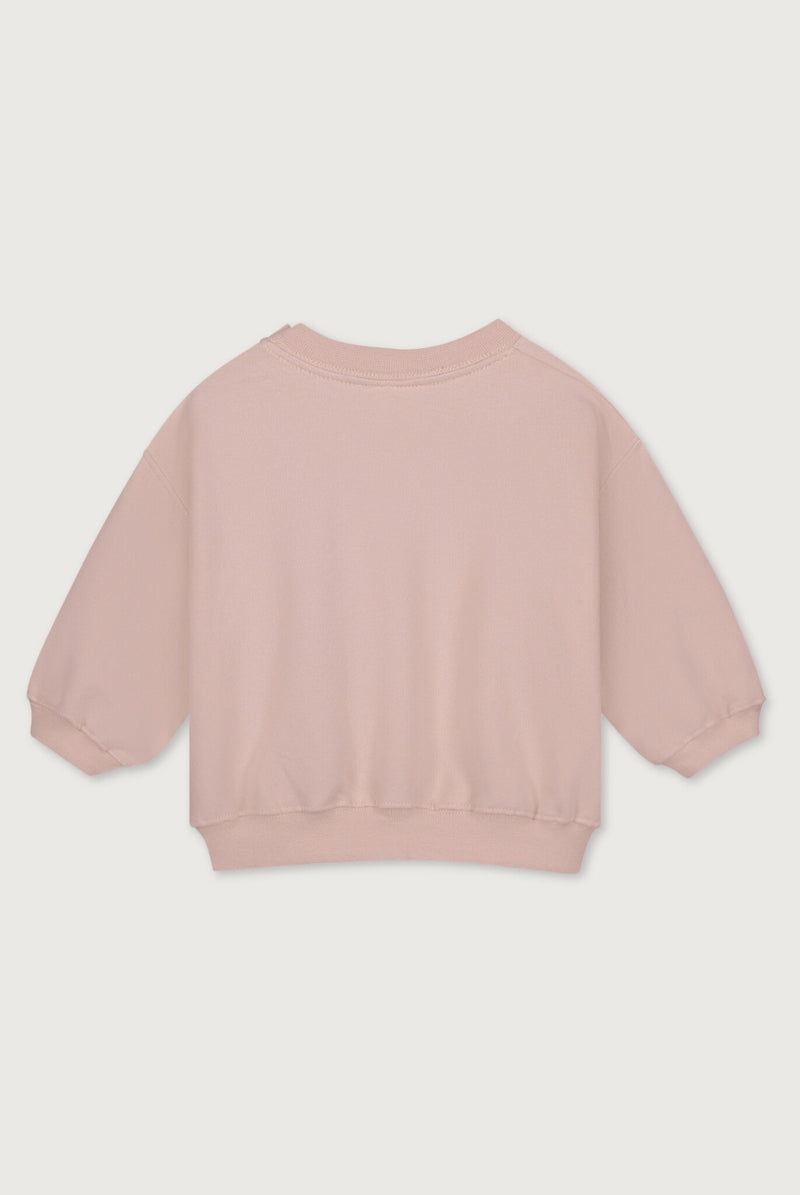 Baby Dropped-Shoulder-Pulli | Faded Pink