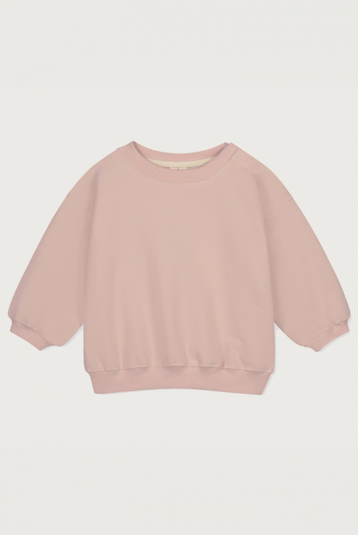 Baby Dropped-Shoulder-Pulli | Faded Pink