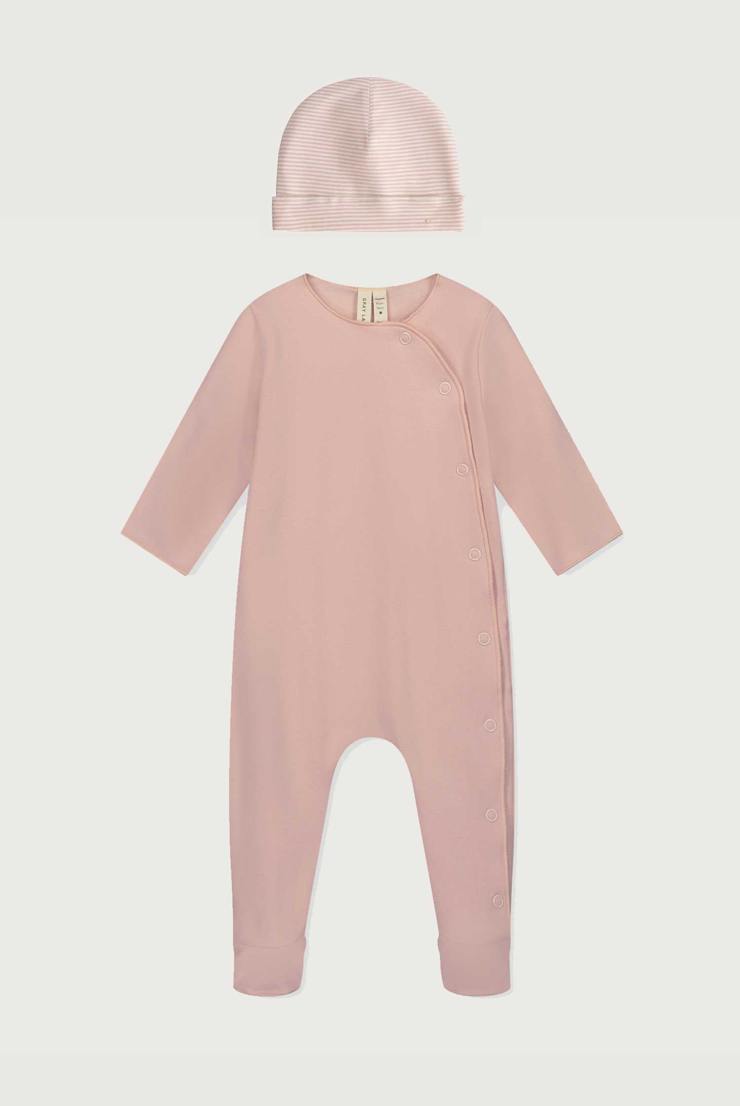 Newborn Suit with Snaps | Faded Pink