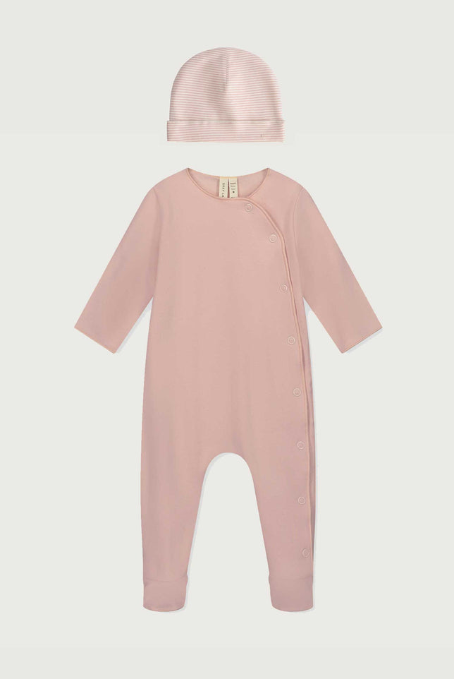 Newborn Suit with Snaps | Faded Pink