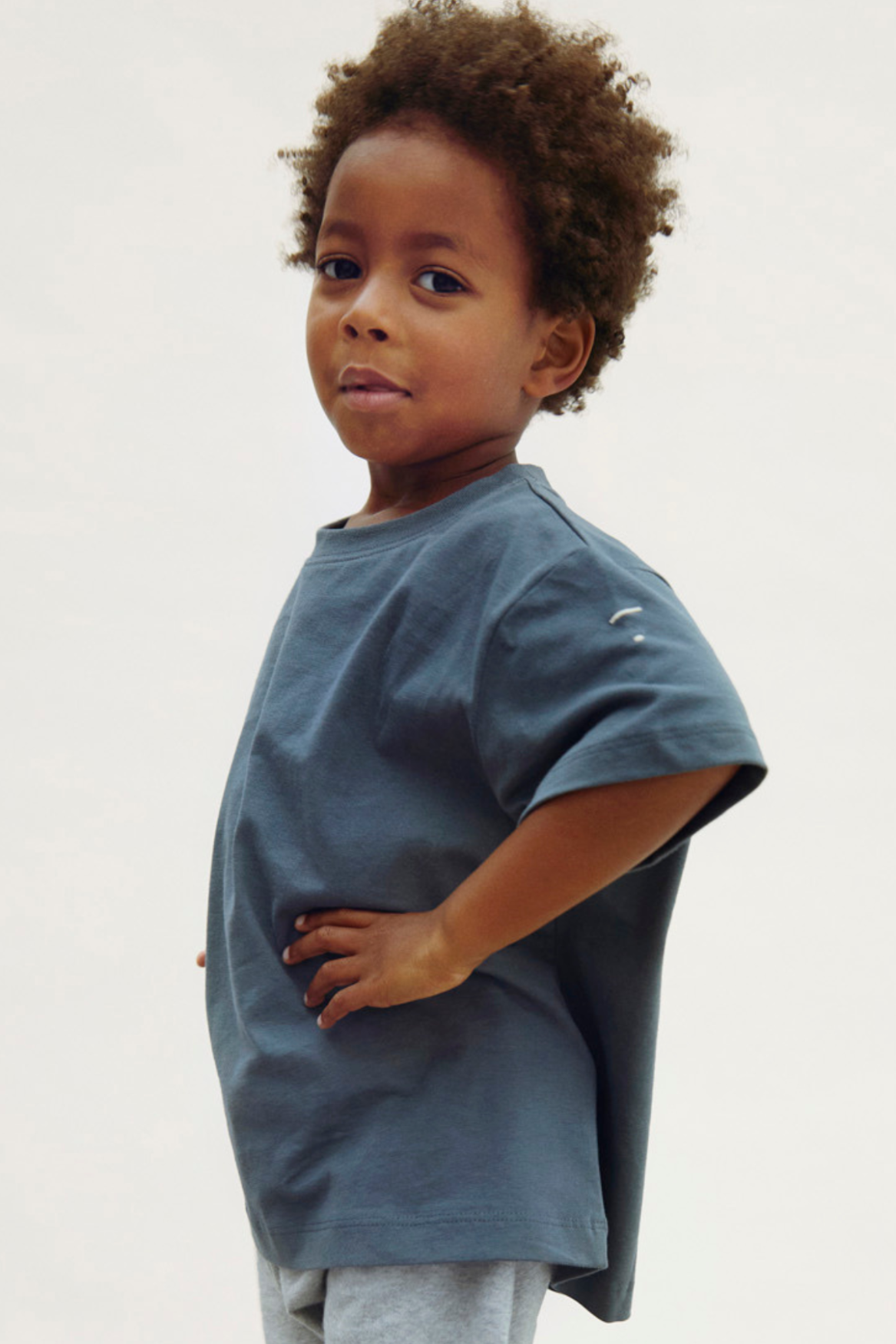 Oversized Tee | Blue Gray