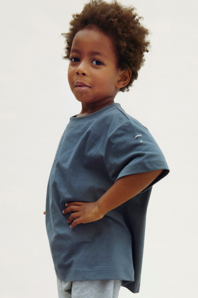 Oversized Tee | Blue Gray