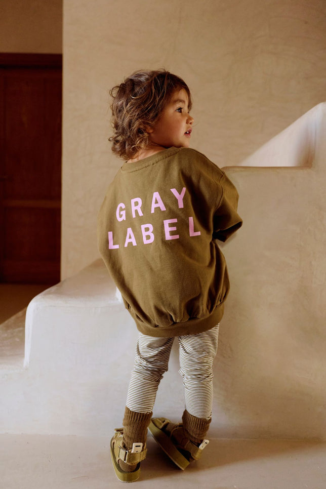 Logo Dropped Shoulder Sweater | Woody - Bubblegum