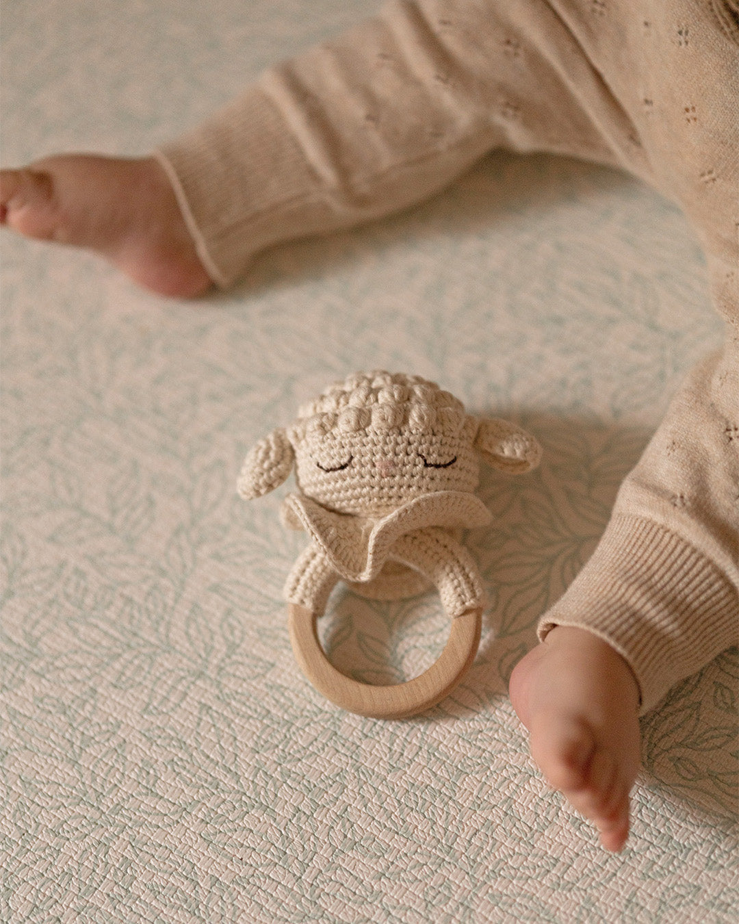 Lamb the Teething Ring | Cream