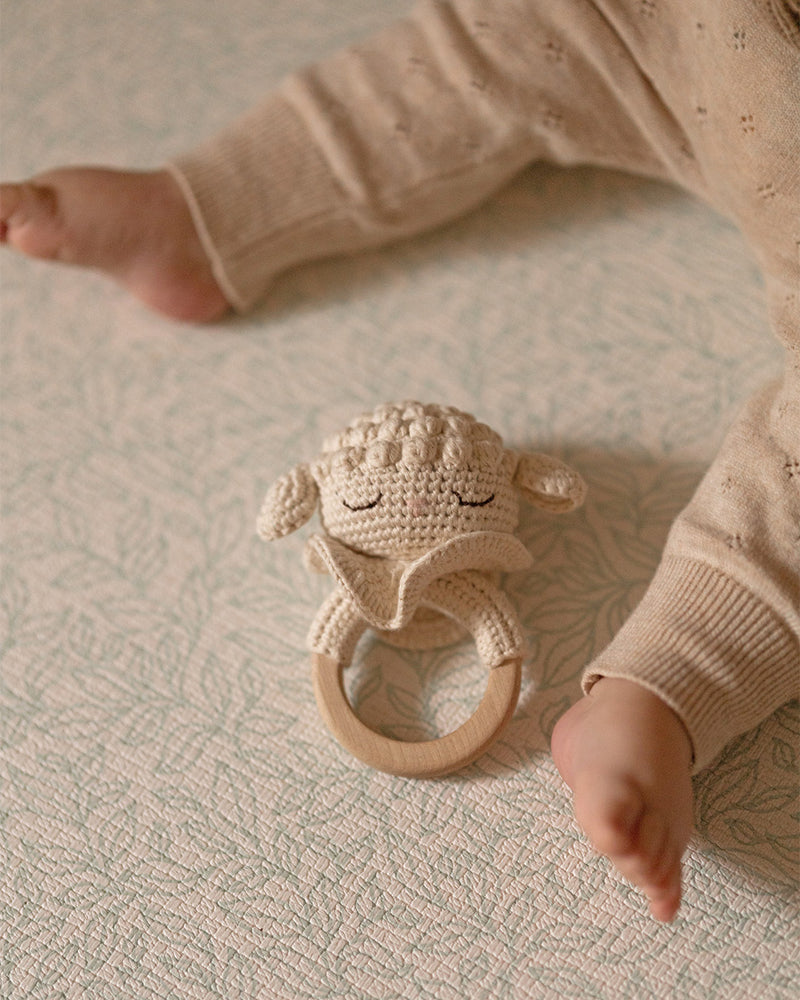Lamb the Teething Ring | Cream