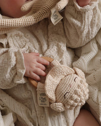 Lamb the Teething Ring | Cream