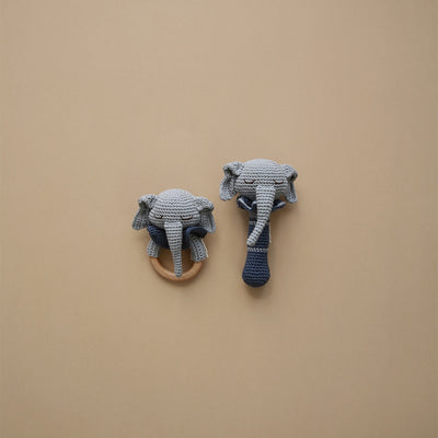 Ellie the Elephant Teething Ring | Gray Raf