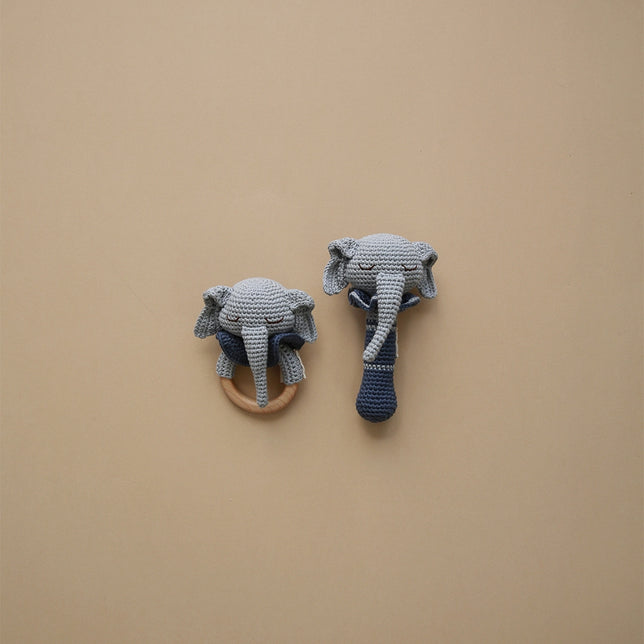 Ellie the Elephant Teething Ring | Gray Raf