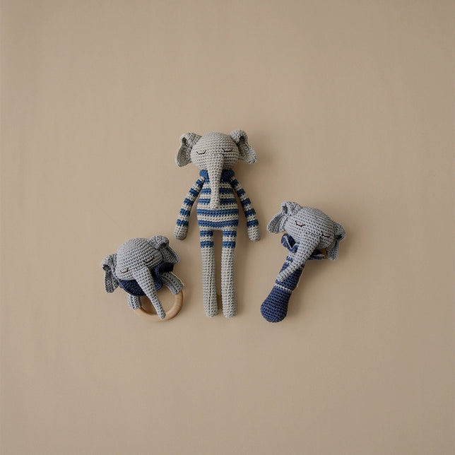 Ellie the Elephant Teething Ring | Gray Raf