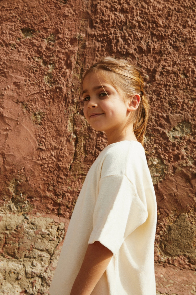 POP Terry Oversized Tee | Cream