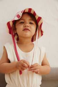 POP Baby Terry Sunhat | Cherry - Cream