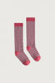 Long Ribbed Socks | Cherry - Sky