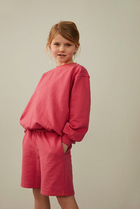 Dropped Shoulder Sweater | Cherry