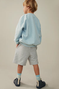 Long Shorts GOTS | Grey Melange