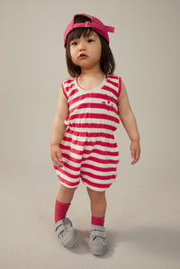 POP Terry Sleeveless Suit | Cherry - Cream