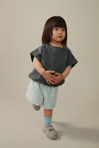 Elasticated Shorts GOTS | Sky - Off White