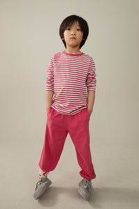 Pull-on Jersey Trousers GOTS | Cherry