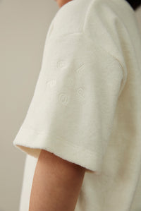 POP Terry Oversized Tee | Cream