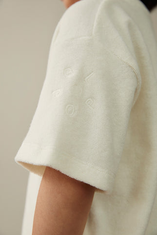 POP Terry Oversized Tee | Cream