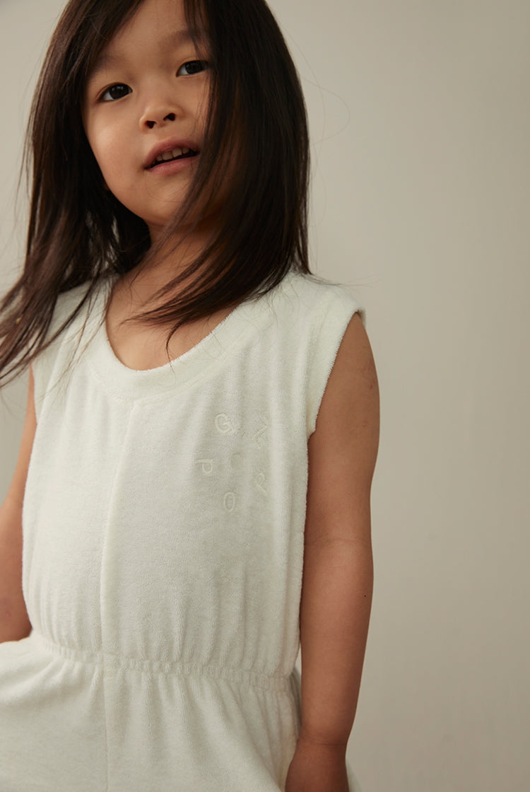 POP Terry Sleeveless Suit | Cream