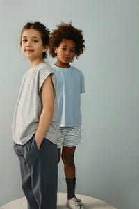 Muscle Tee GOTS | Grey Melange