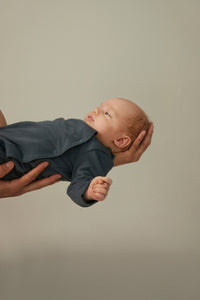 Newborn Suit with Snaps | Blue Grey, lt