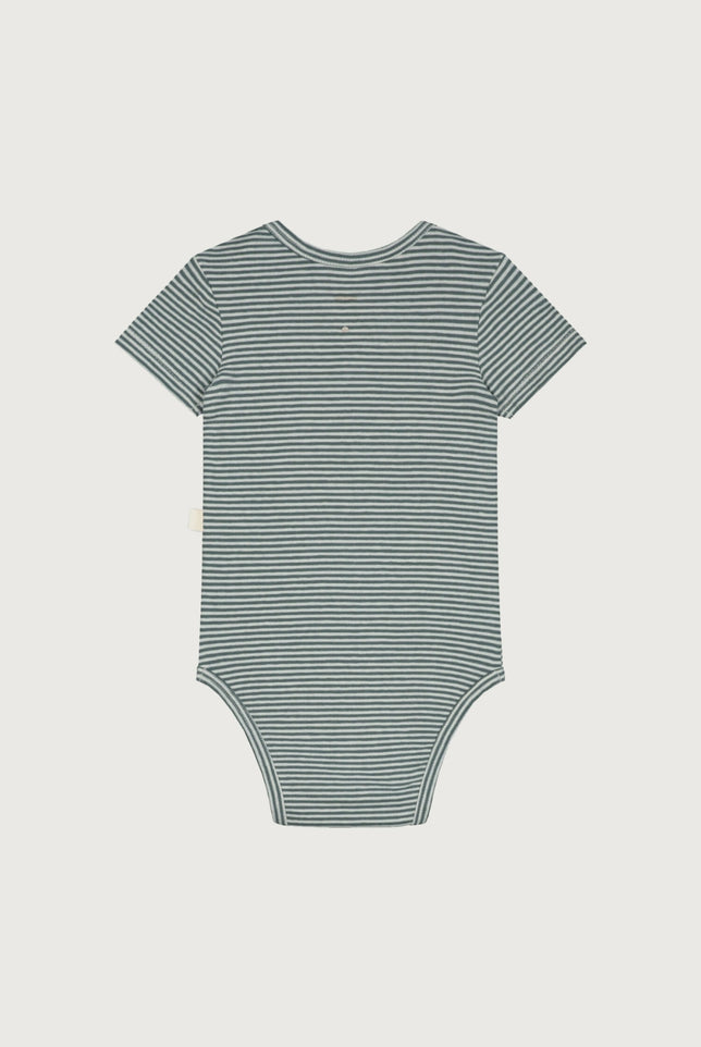 Baby Onesie | Blue Gray - Cream
