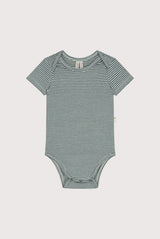 Baby Onesie | Blue Gray - Cream