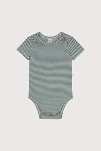 Baby Onesie | Blue Gray - Cream