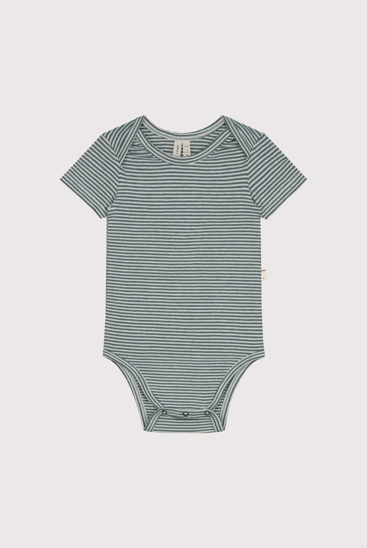 Baby Onesie | Blue Gray - Cream