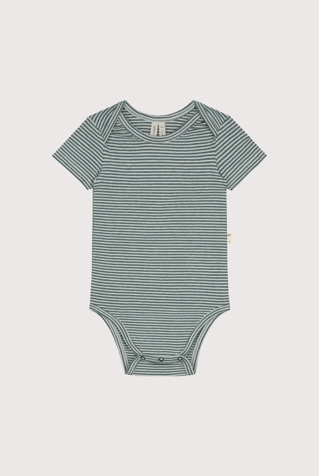 Baby Onesie | Blue Gray - Cream