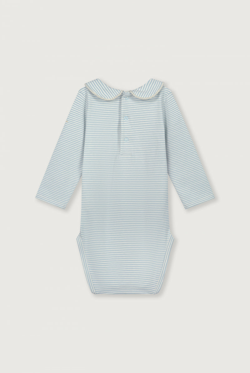 Baby Collar Onesie | Sky - Cream