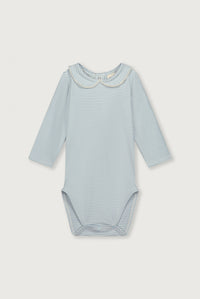 Baby Collar Onesie | Sky - Cream