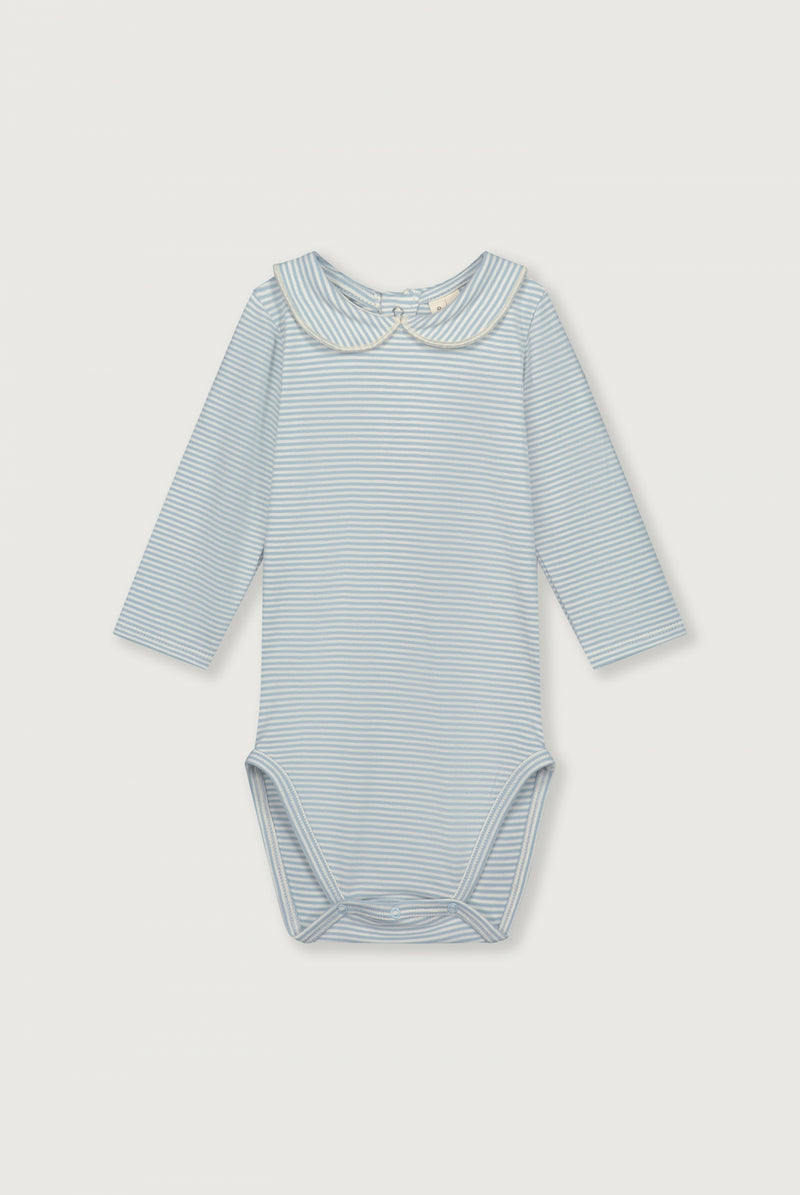 Baby Collar Onesie | Sky - Cream