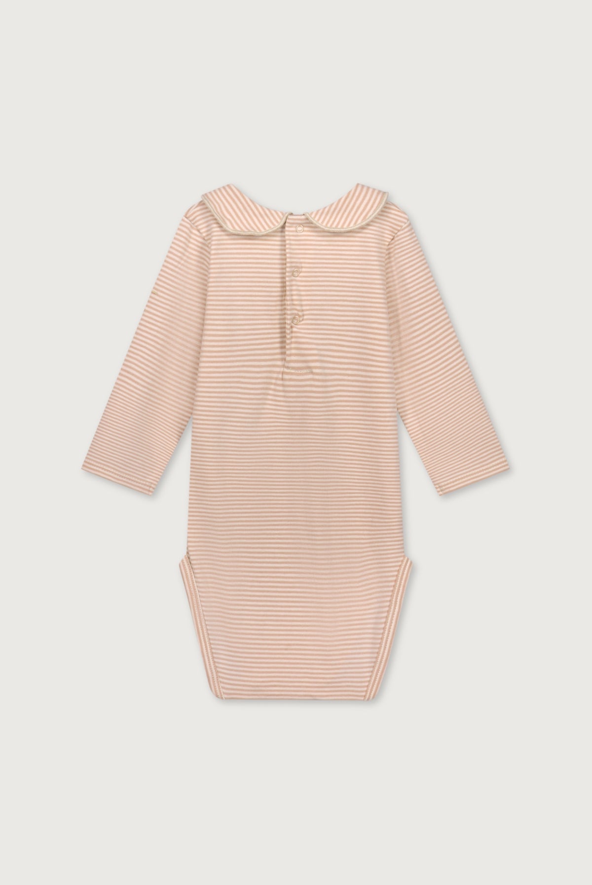 Baby Body mit Kragen | Faded Pink - Cream